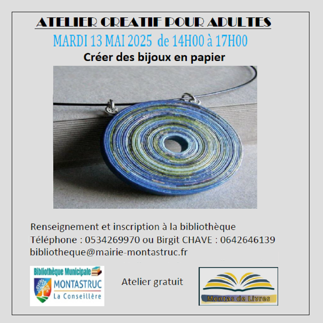 2025 05 13 Atelier adultes bijoux papier 1080x1080
